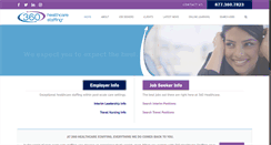 Desktop Screenshot of 360healthcarestaffing.com